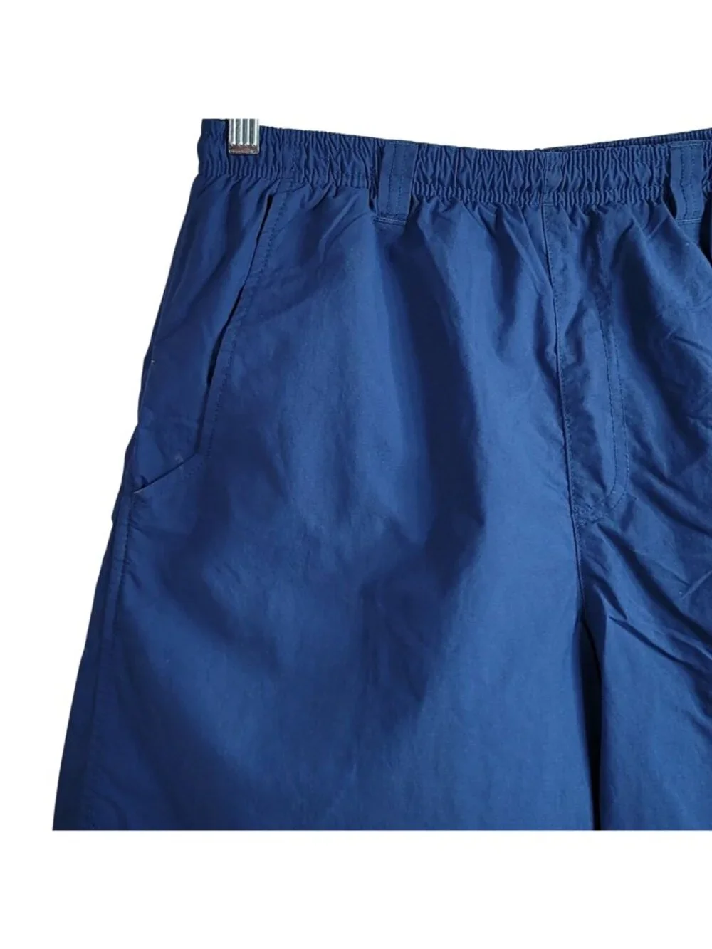 Columbia Mens PFG Swim Shorts Blue Medium Drawstring Pockets Omni-Shade 6